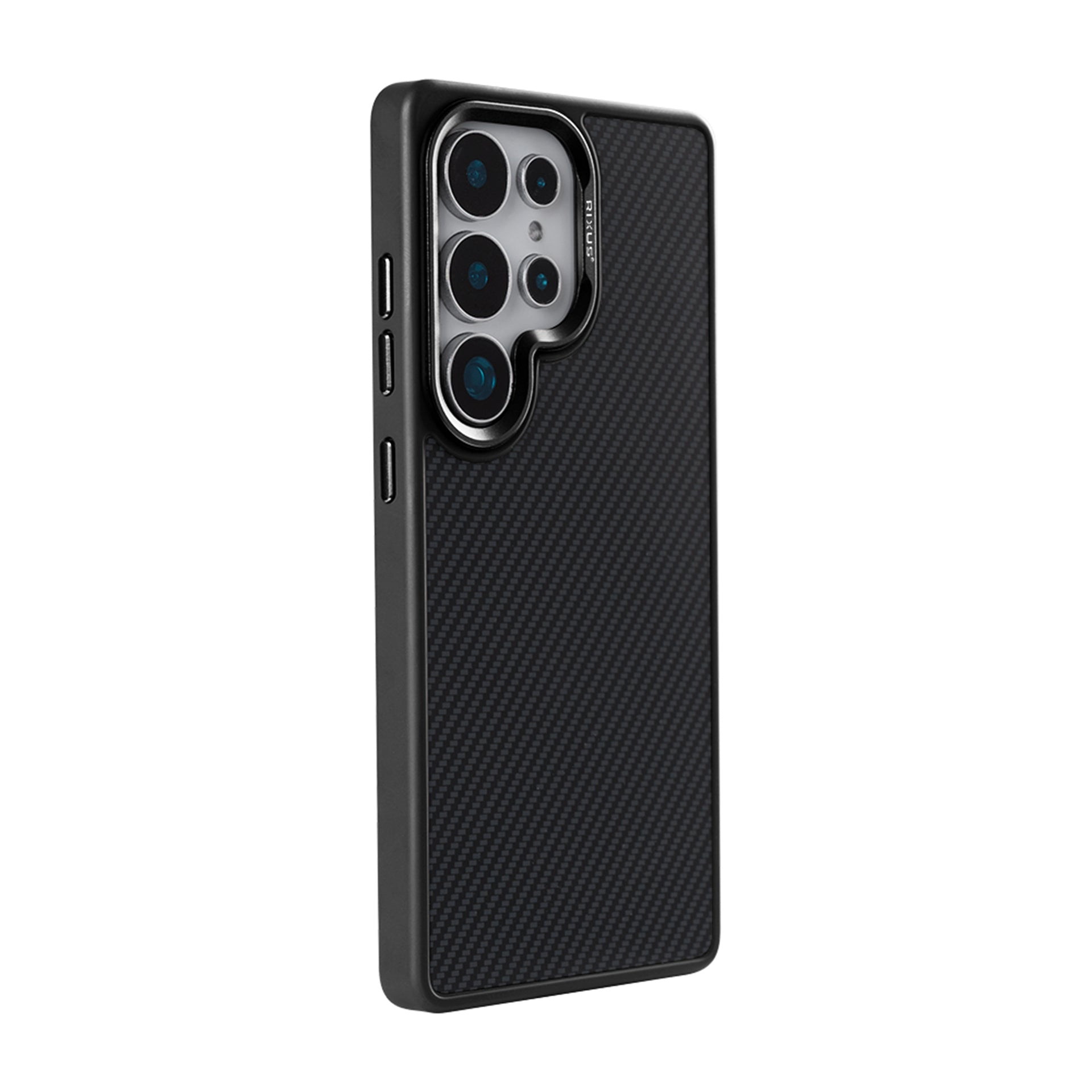 Rixus Mag Carbon With MagSafe Compatible For Samsung Galaxy S26 Ultra Black