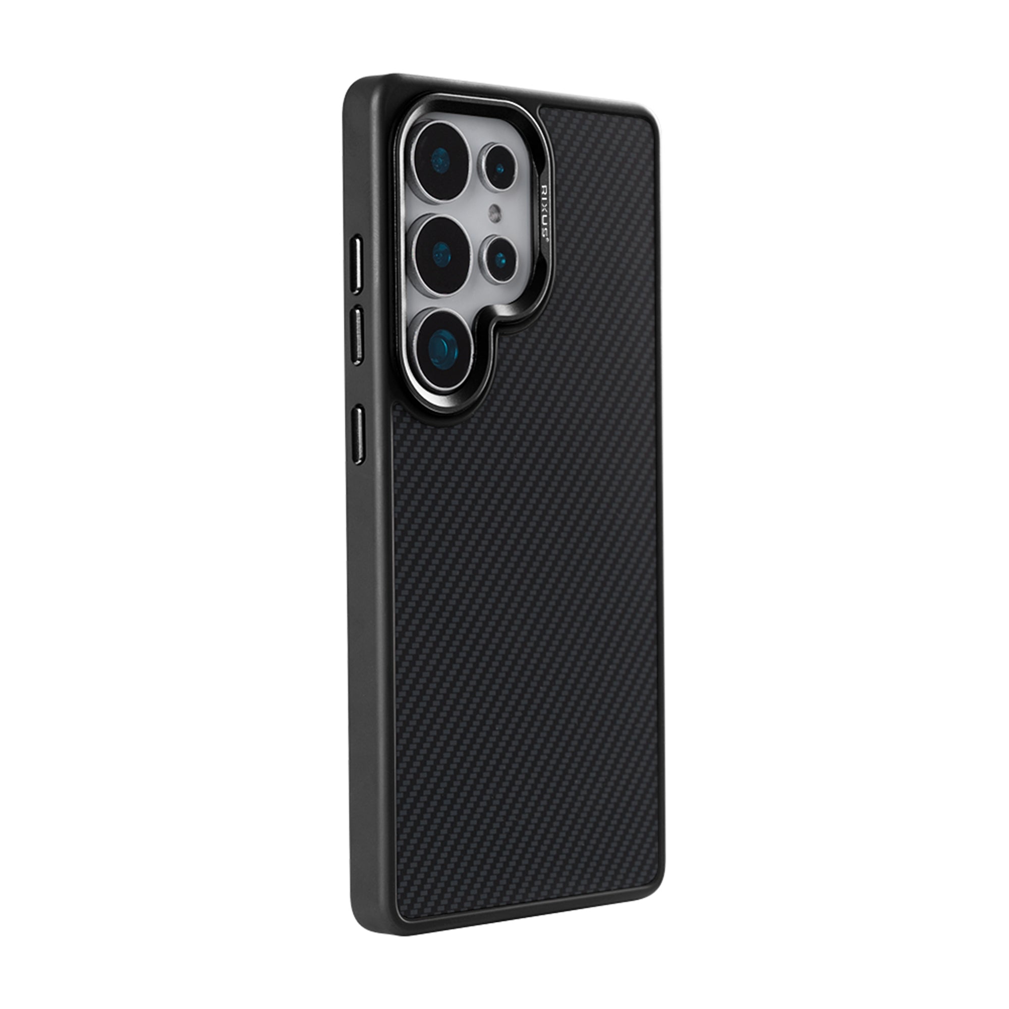 Rixus Mag Carbon With MagSafe Compatible For Samsung Galaxy S26 Ultra Black
