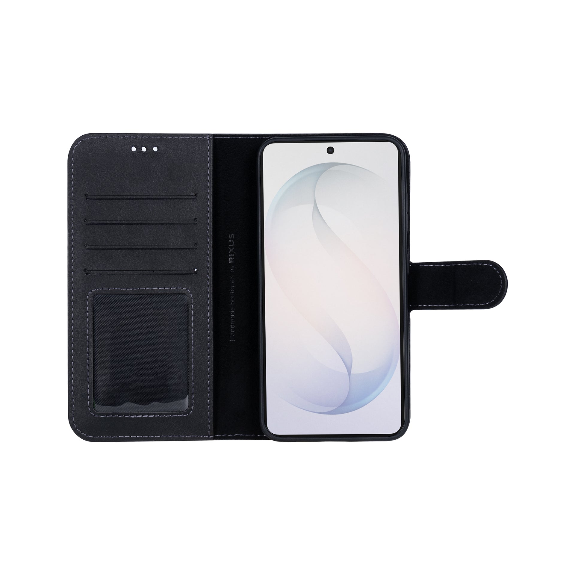 Rixus Duo Magnetic Detachable Wallet For Samsung Galaxy S26 Black