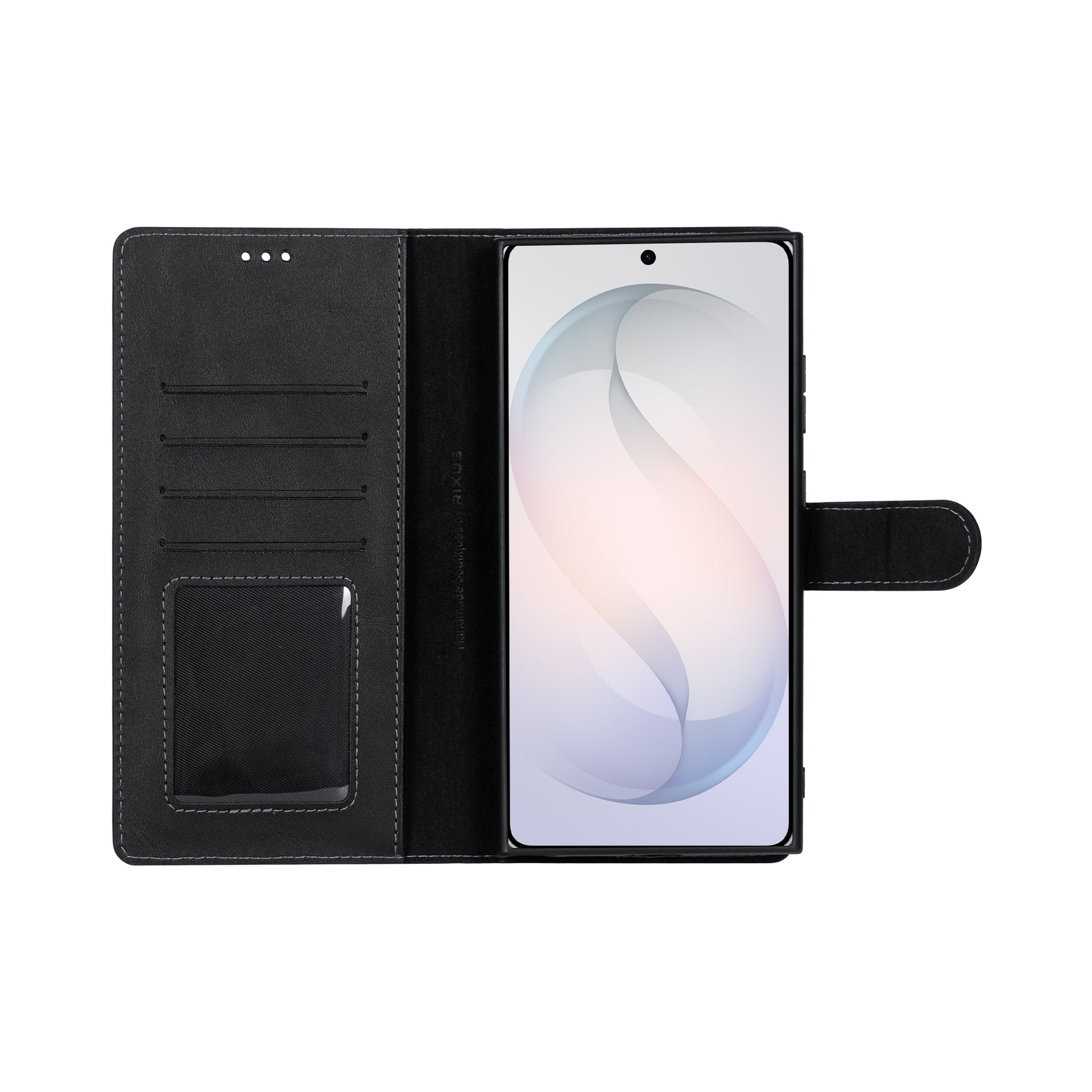 Rixus Duo Magnetic Detachable Wallet For Samsung Galaxy S26 Ultra Black