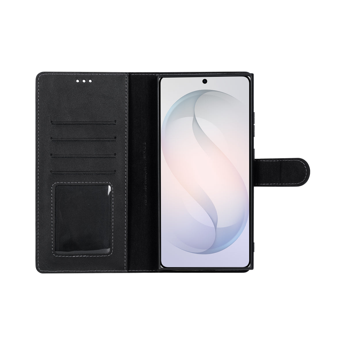 Rixus Duo Magnetic Detachable Wallet For Samsung Galaxy S26 Ultra Black