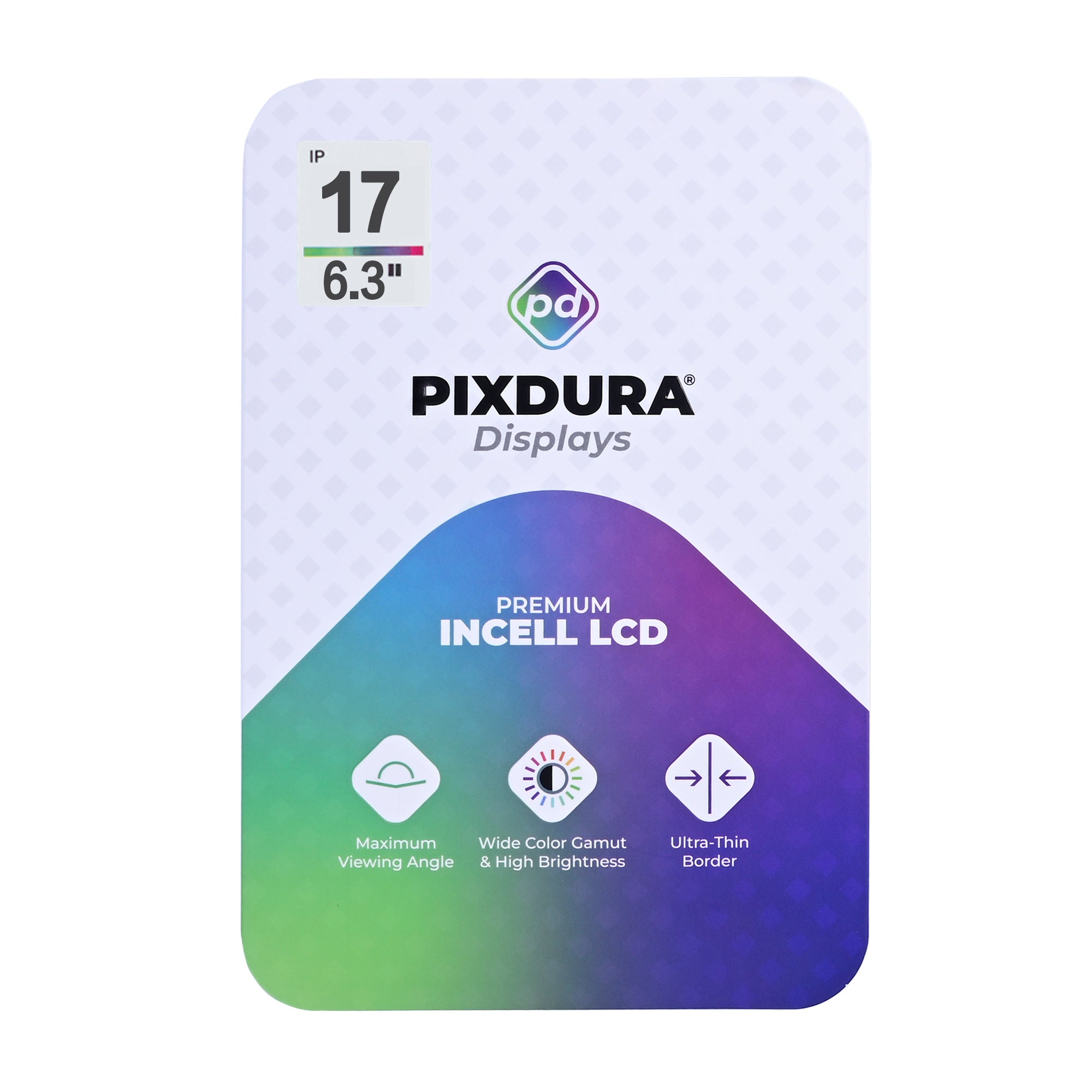 PIXDURA For Apple iPhone 17 Display And Digitizer In-Cell (IC Removable) (120Hz)
