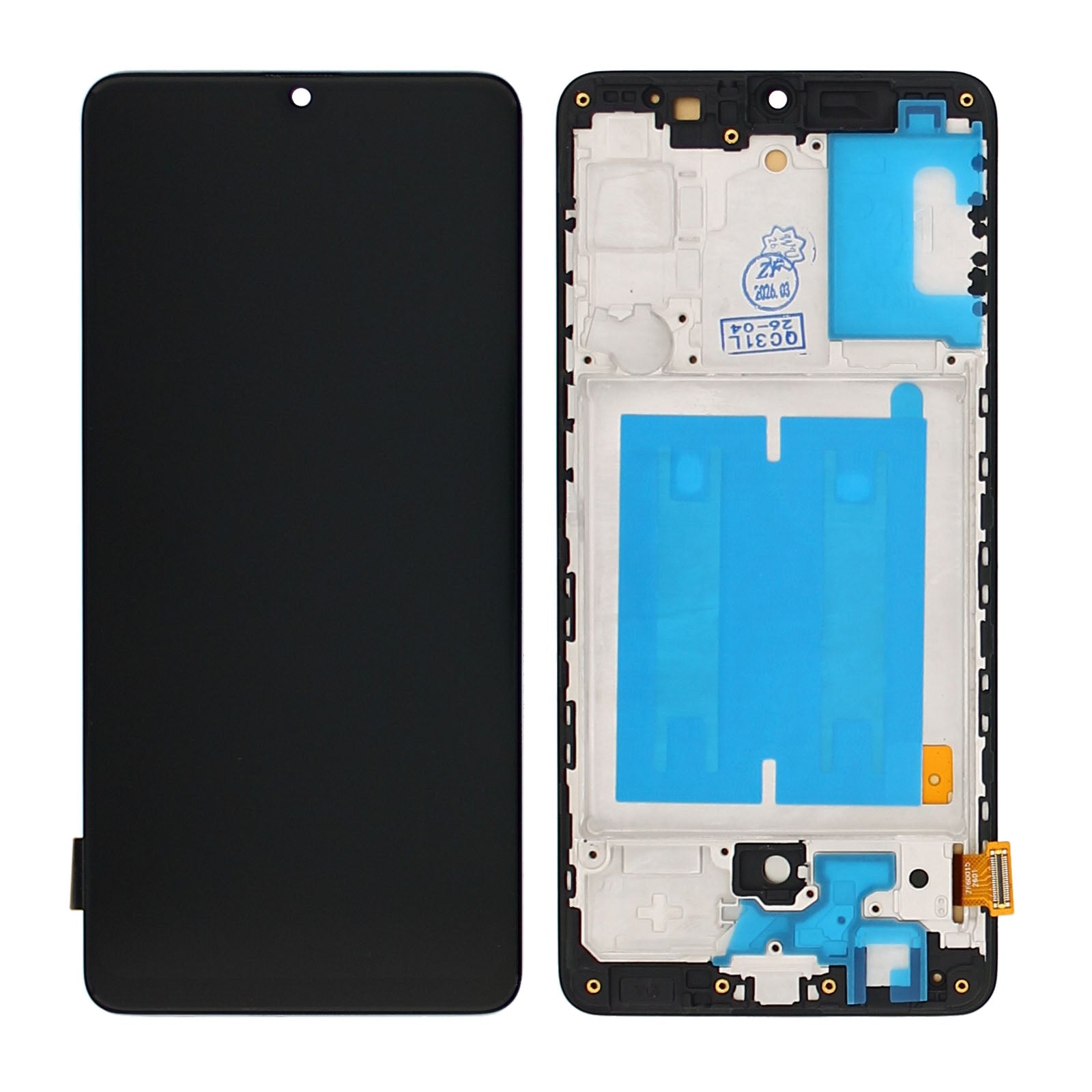 Samsung Galaxy A41 A415F Display And Digitizer With Frame Prism Crush Black In-Cell