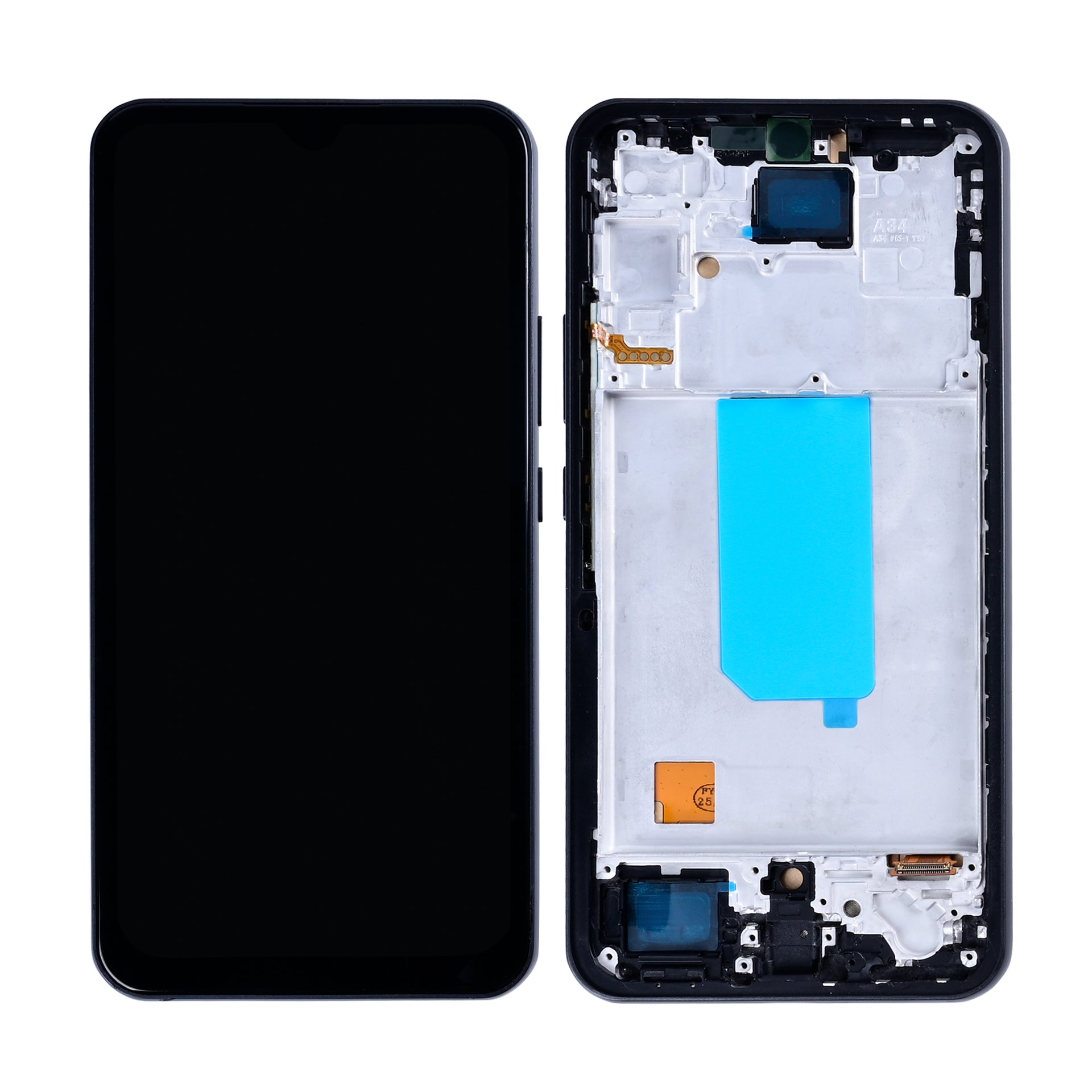 Samsung Galaxy A34 A346B Display And Digitizer With Frame Graphite In-Cell