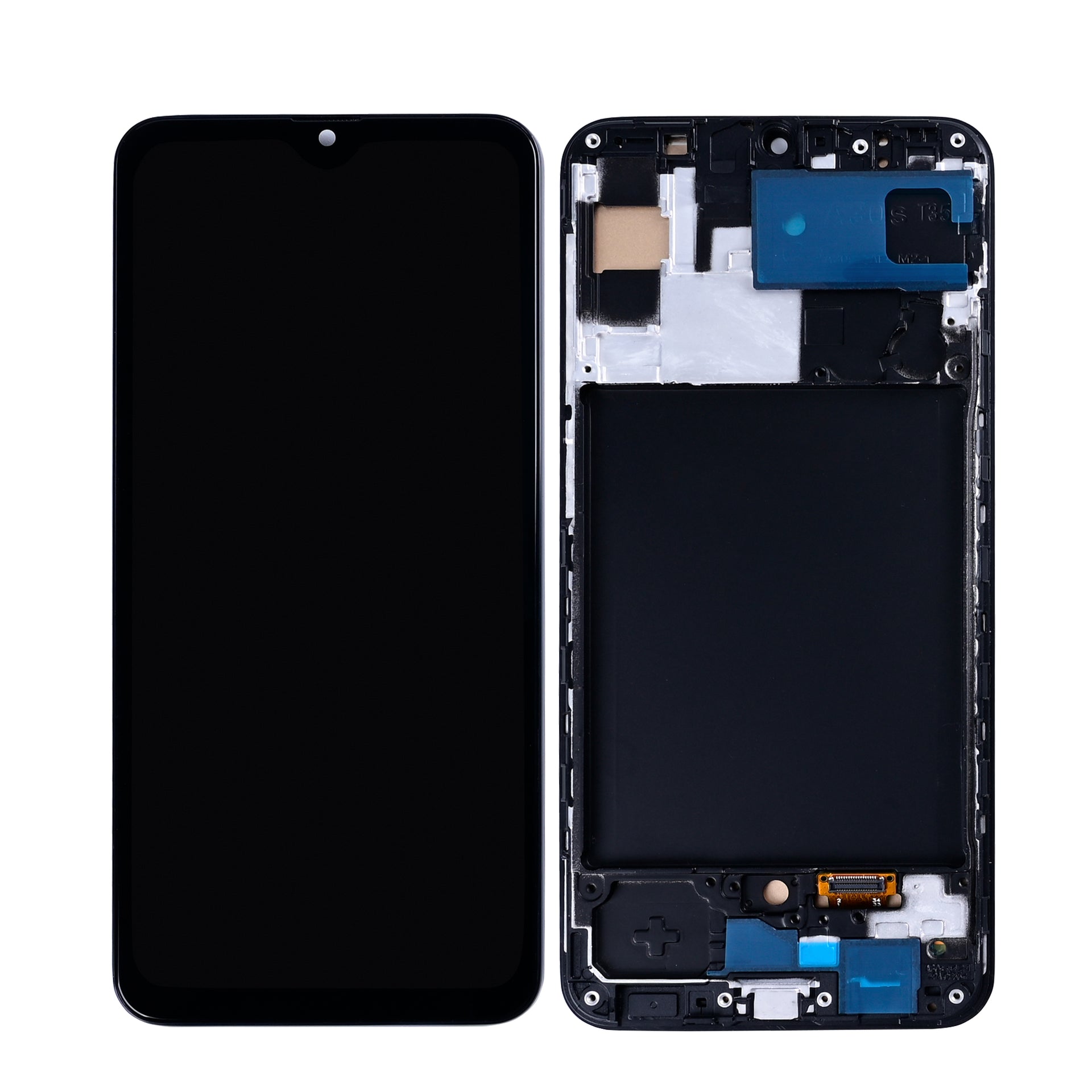 Samsung Galaxy A30s A307F Display And Digitizer With Frame Prism Crush Black In-Cell