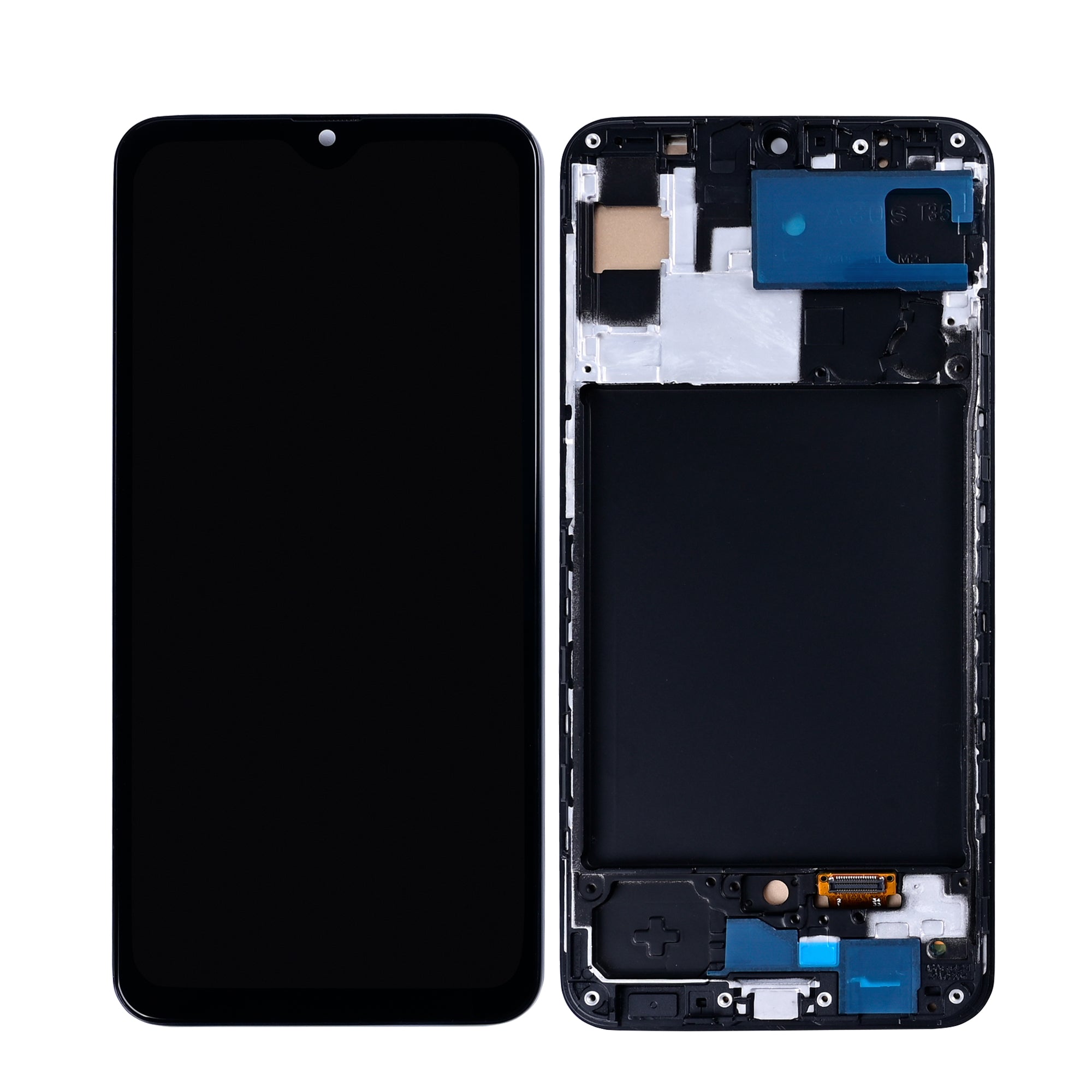 Samsung Galaxy A30s A307F Display And Digitizer With Frame Prism Crush Black In-Cell