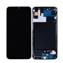 Samsung Galaxy A30s A307F Display And Digitizer With Frame Prism Crush Black In-Cell