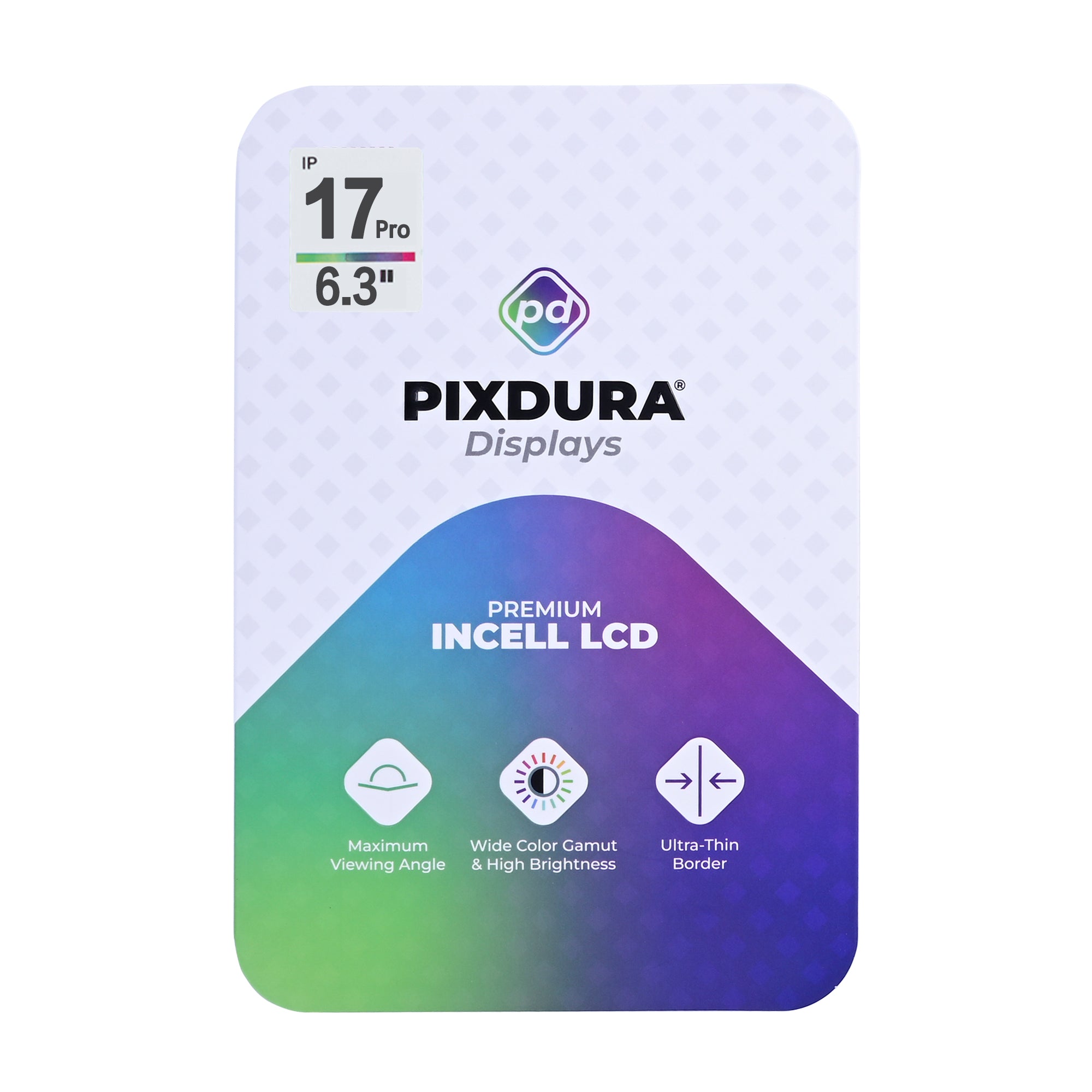 PIXDURA For Apple iPhone 17 Pro Display And Digitizer In-Cell (IC Removable) (120Hz)
