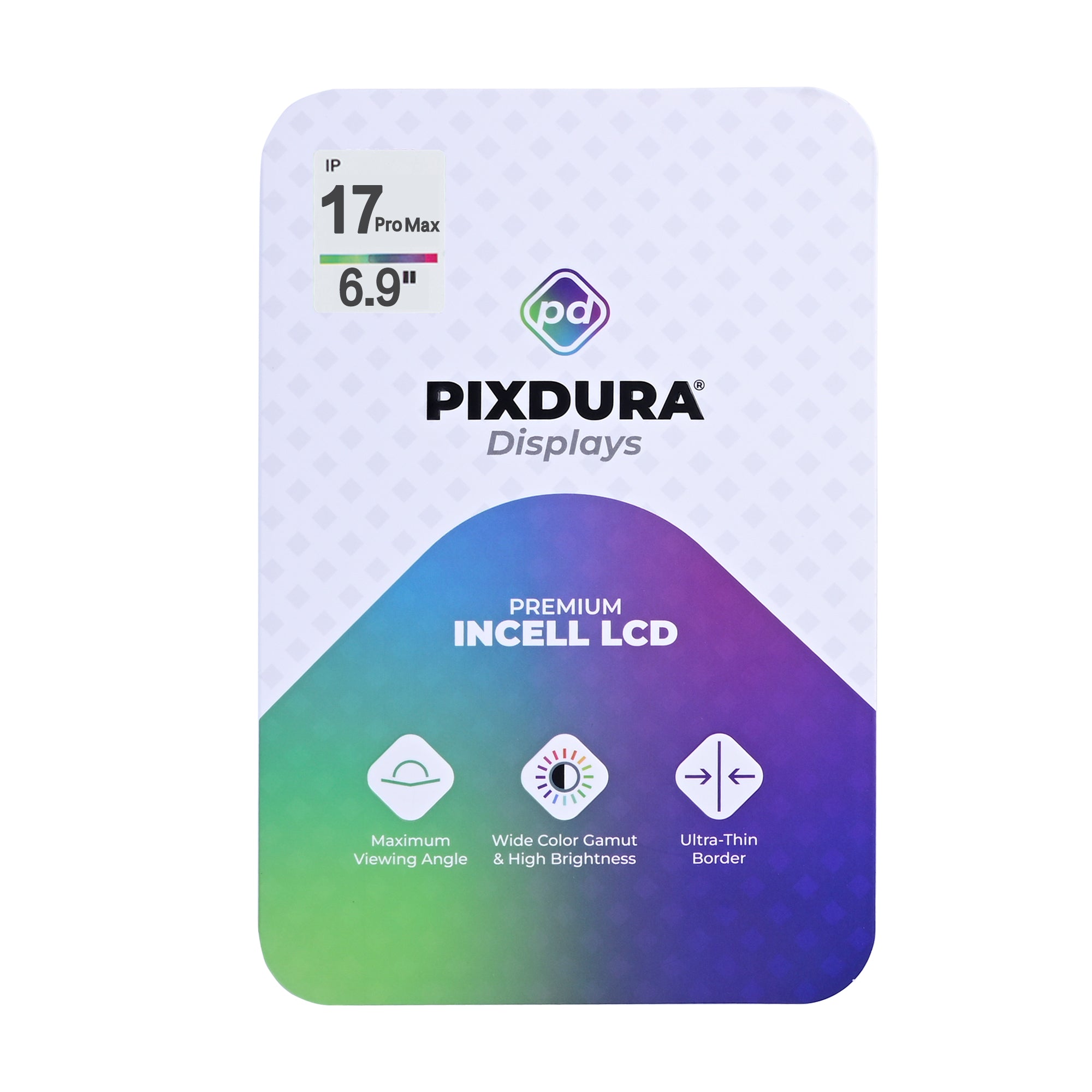PIXDURA For Apple iPhone 17 Pro Max Display And Digitizer In-Cell (IC Removable) (120Hz)