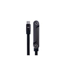 Data Cable USB-C To USB-C With Foldable Holder 150cm Black Retail Box