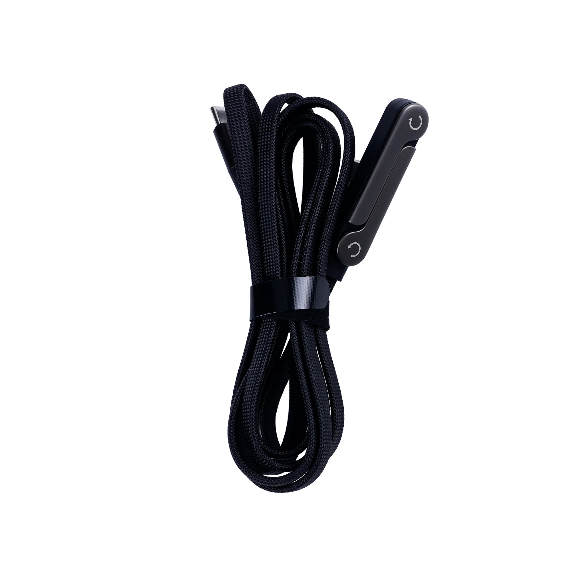 Data Cable USB-C To USB-C With Foldable Holder 150cm Black Retail Box