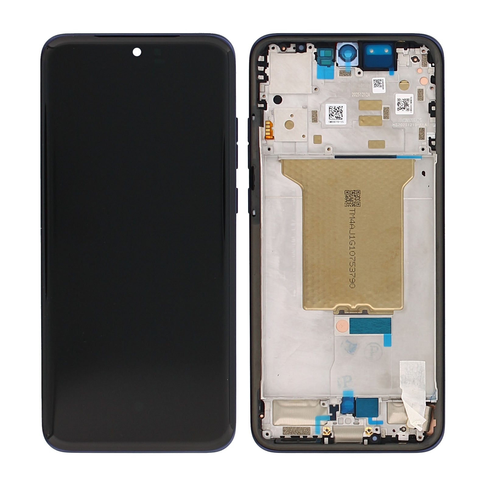 Motorola Edge 70 Fusion Display And Digitizer With Frame Silhouette Service Pack