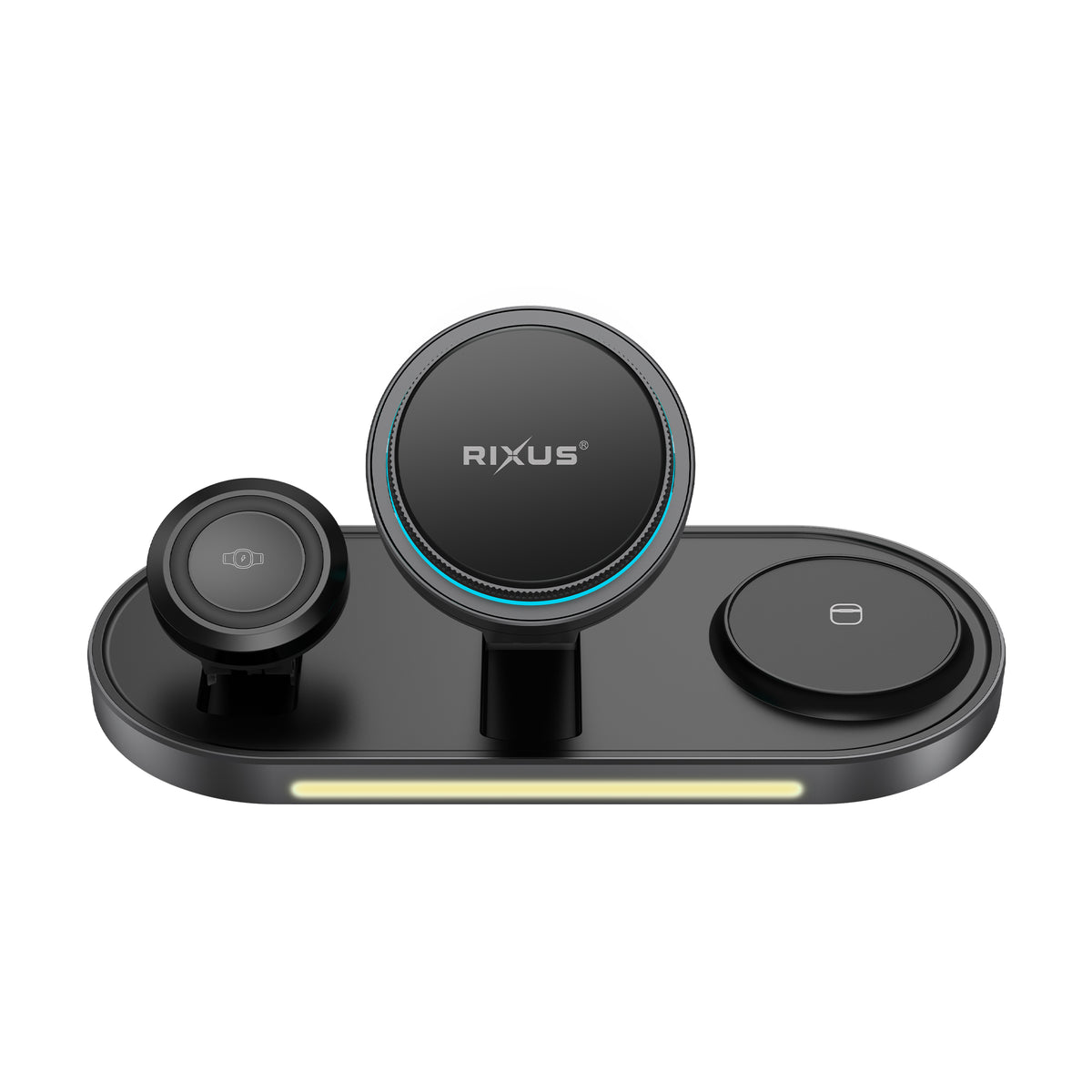 Rixus RXWC16 3 in 1 Ice Cooling Wireless Charger Stand 25W Black