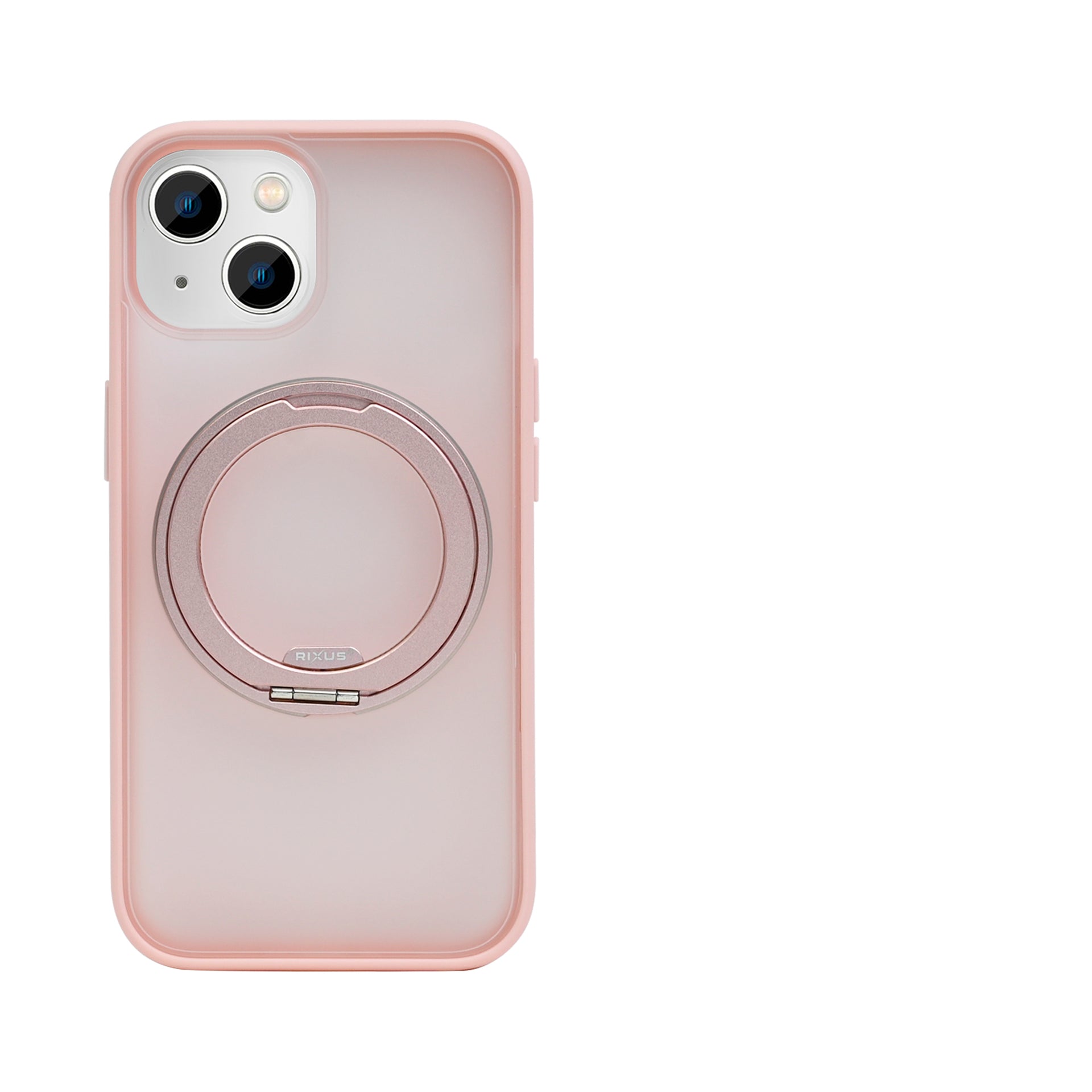 Rixus SnapGrip 360 Case For Apple iPhone 15 Pink