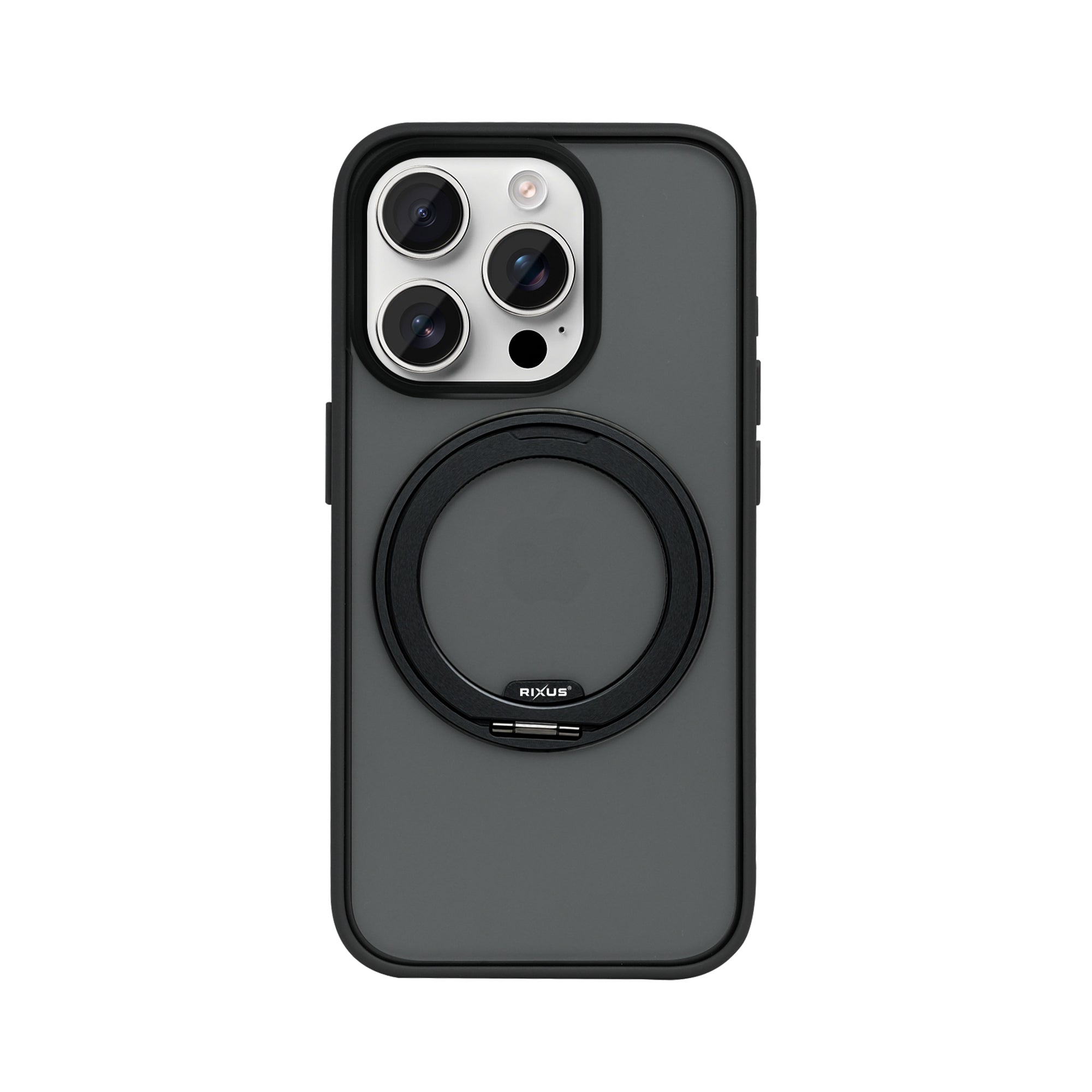 Rixus SnapGrip 360 Case For Apple iPhone 15 Pro Black