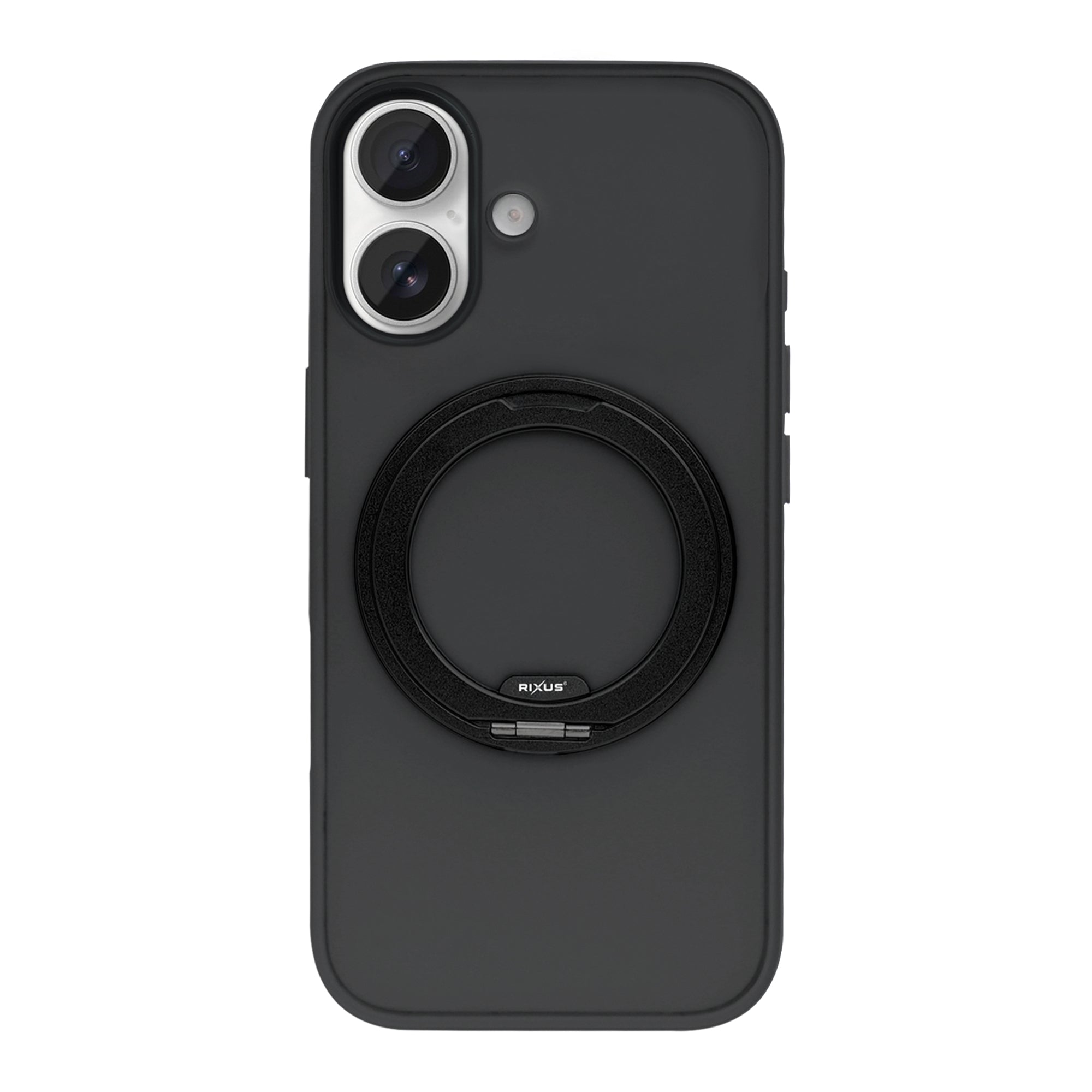 Rixus SnapGrip 360 Case For Apple iPhone 16 Black