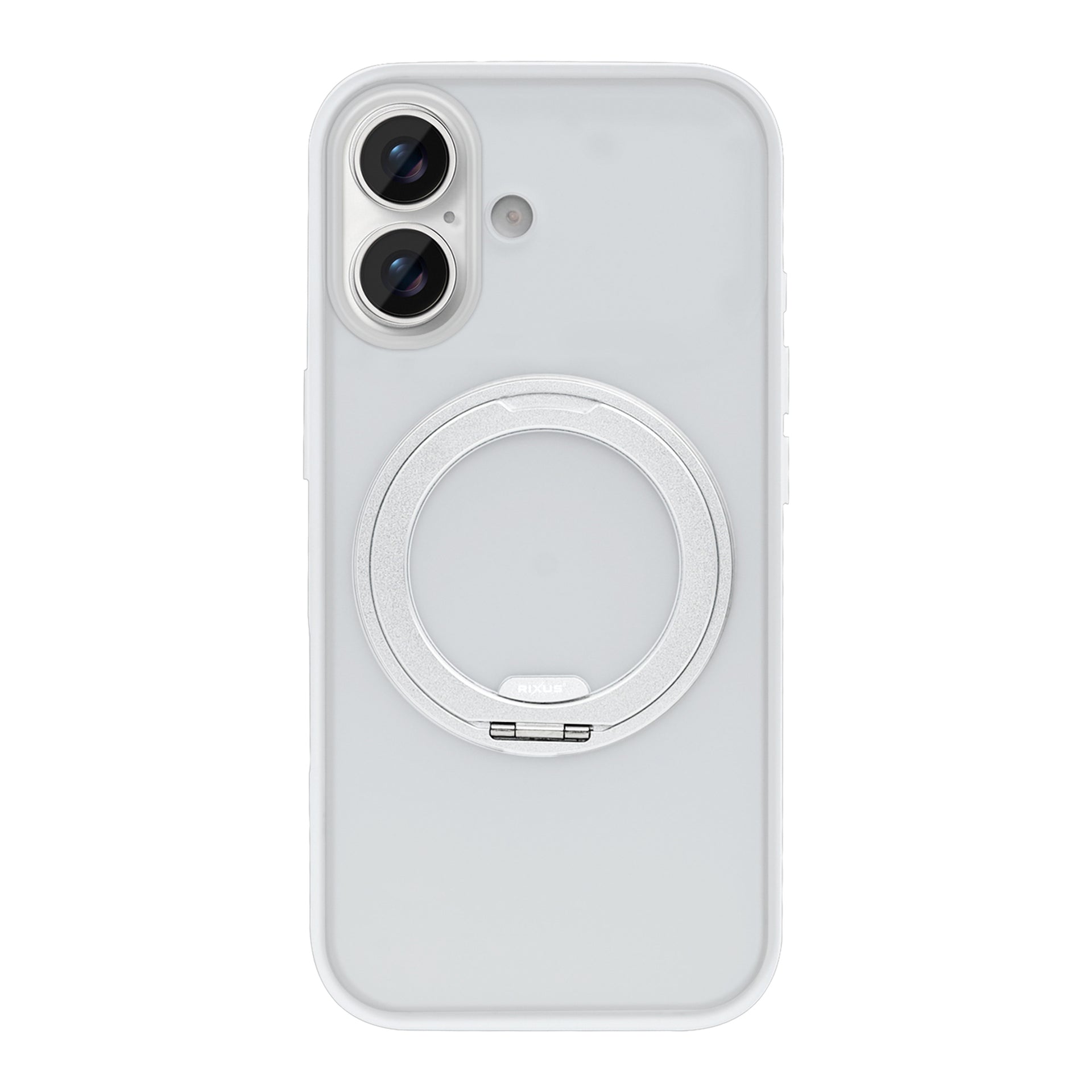 Rixus SnapGrip 360 Case For Apple iPhone 16 White