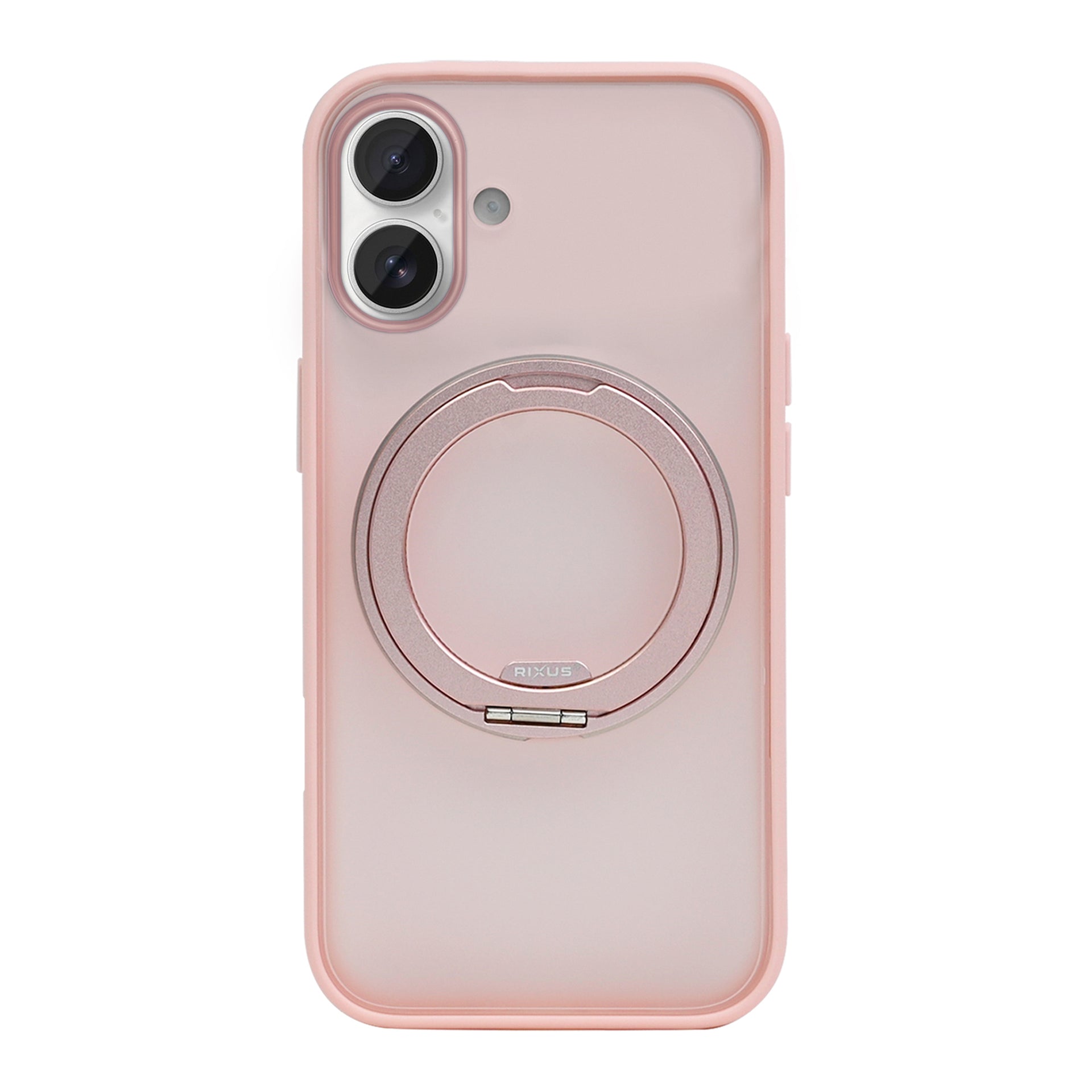 Rixus SnapGrip 360 Case For Apple iPhone 16 Pink