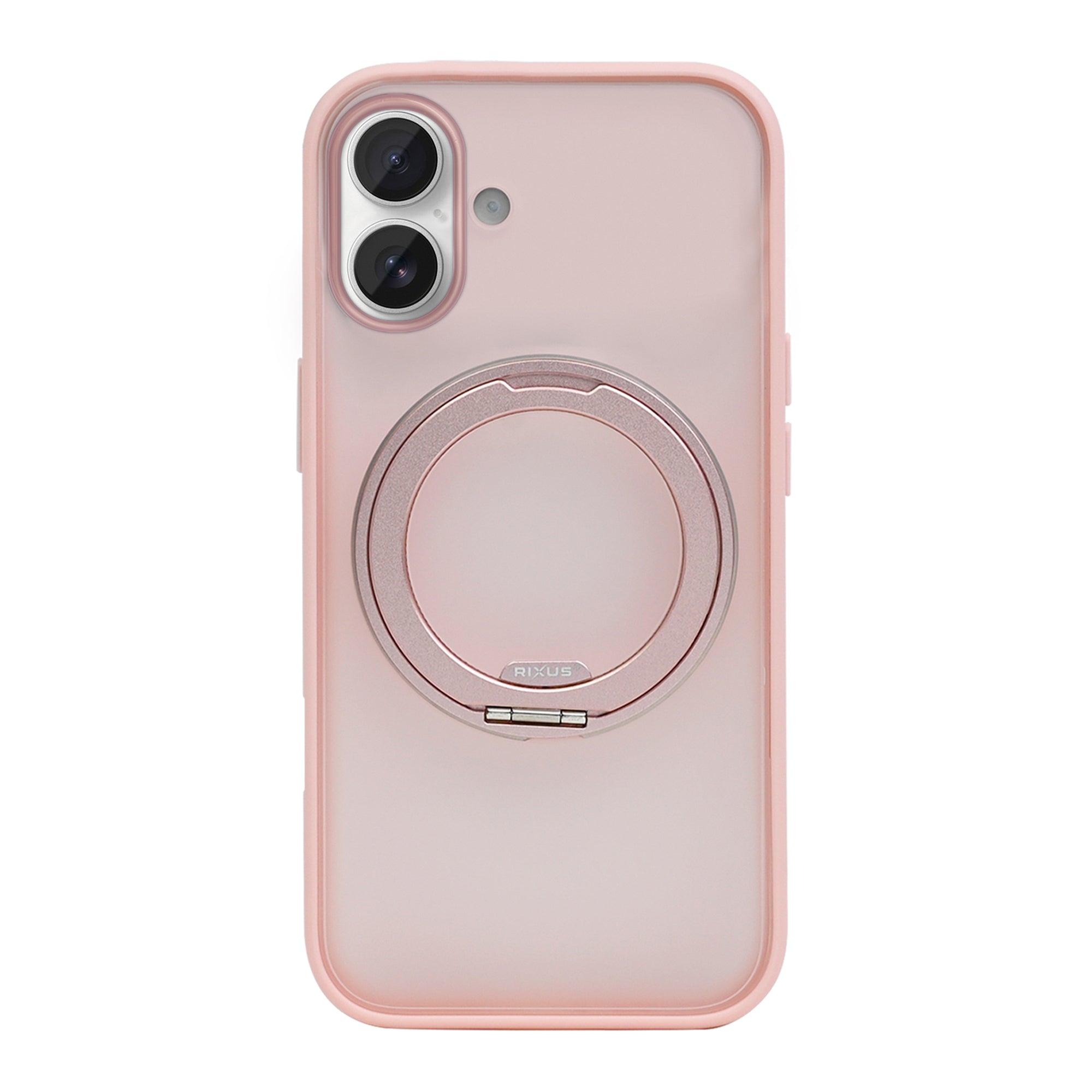 Rixus SnapGrip 360 Case For Apple iPhone 16 Pink
