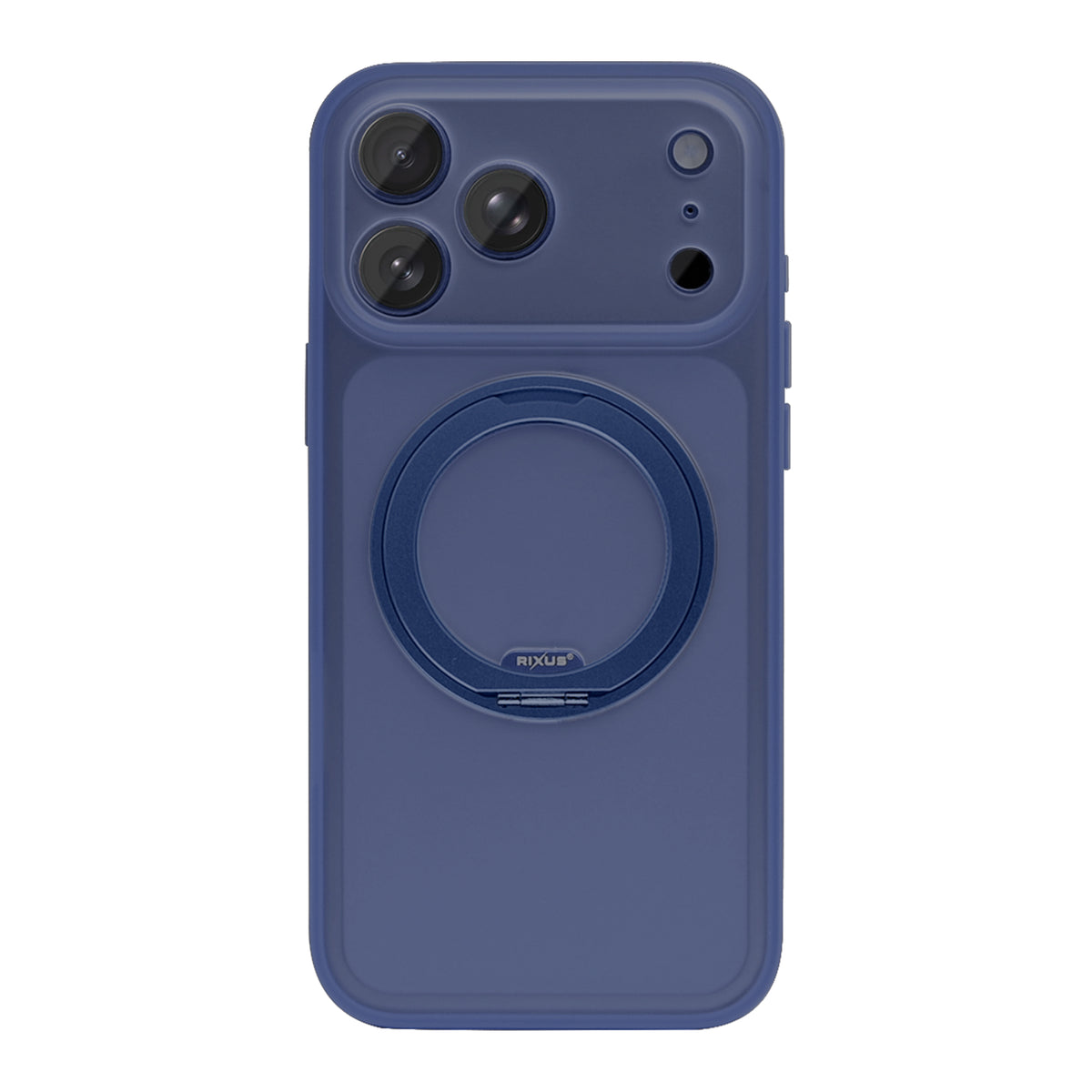 Rixus SnapGrip 360 Case For Apple iPhone 17 Pro Blue