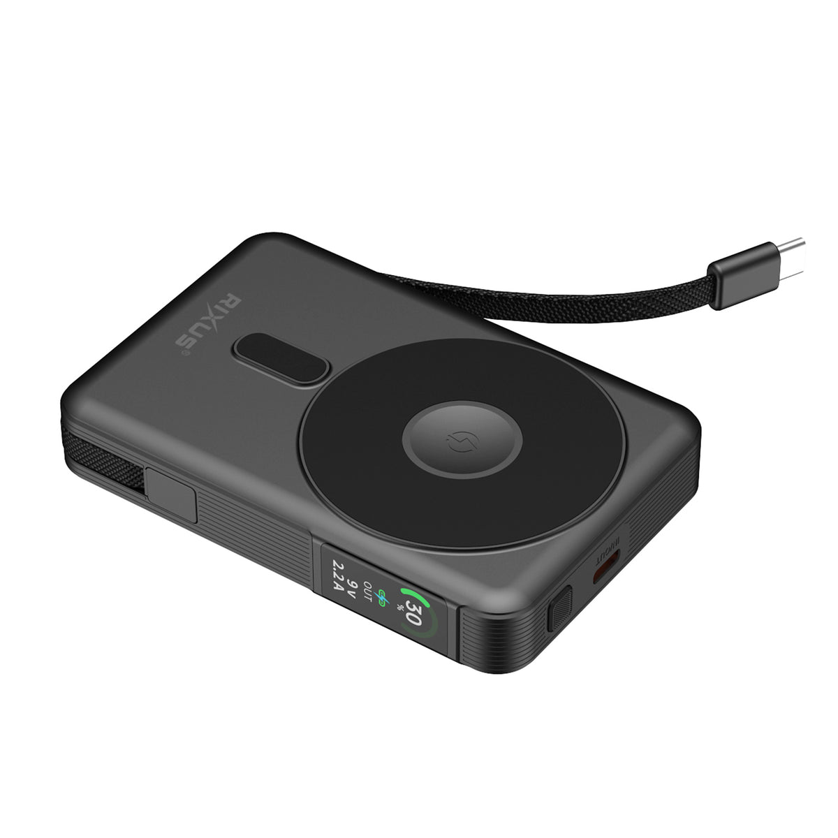 Rixus RXPB77A MagSafe Compatible Powerbank 10000 mAh 35W Black