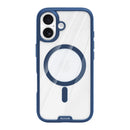 Rixus Crystal Amber Case For Apple iPhone 16 Blue