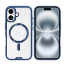 Rixus Crystal Amber Case For Apple iPhone 16 Blue
