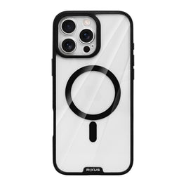 Rixus Crystal Amber Case For Apple iPhone 16 Pro Max Black