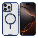 Rixus Crystal Amber Case For Apple iPhone 16 Pro Max Blue