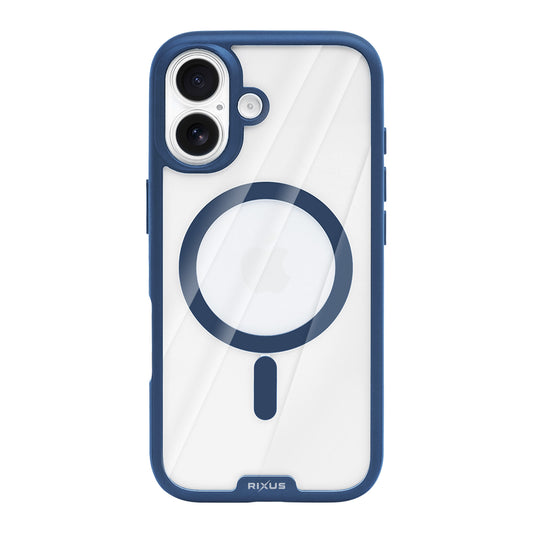 Rixus Crystal Amber Case For Apple iPhone 17 Blue