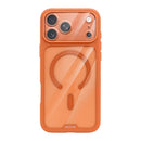 Rixus Crystal Amber Case For Apple iPhone 17 Pro Orange