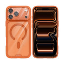 Rixus Crystal Amber Case For Apple iPhone 17 Pro Orange