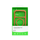 Rixus Crystal Amber Case For Apple iPhone 17 Pro Orange