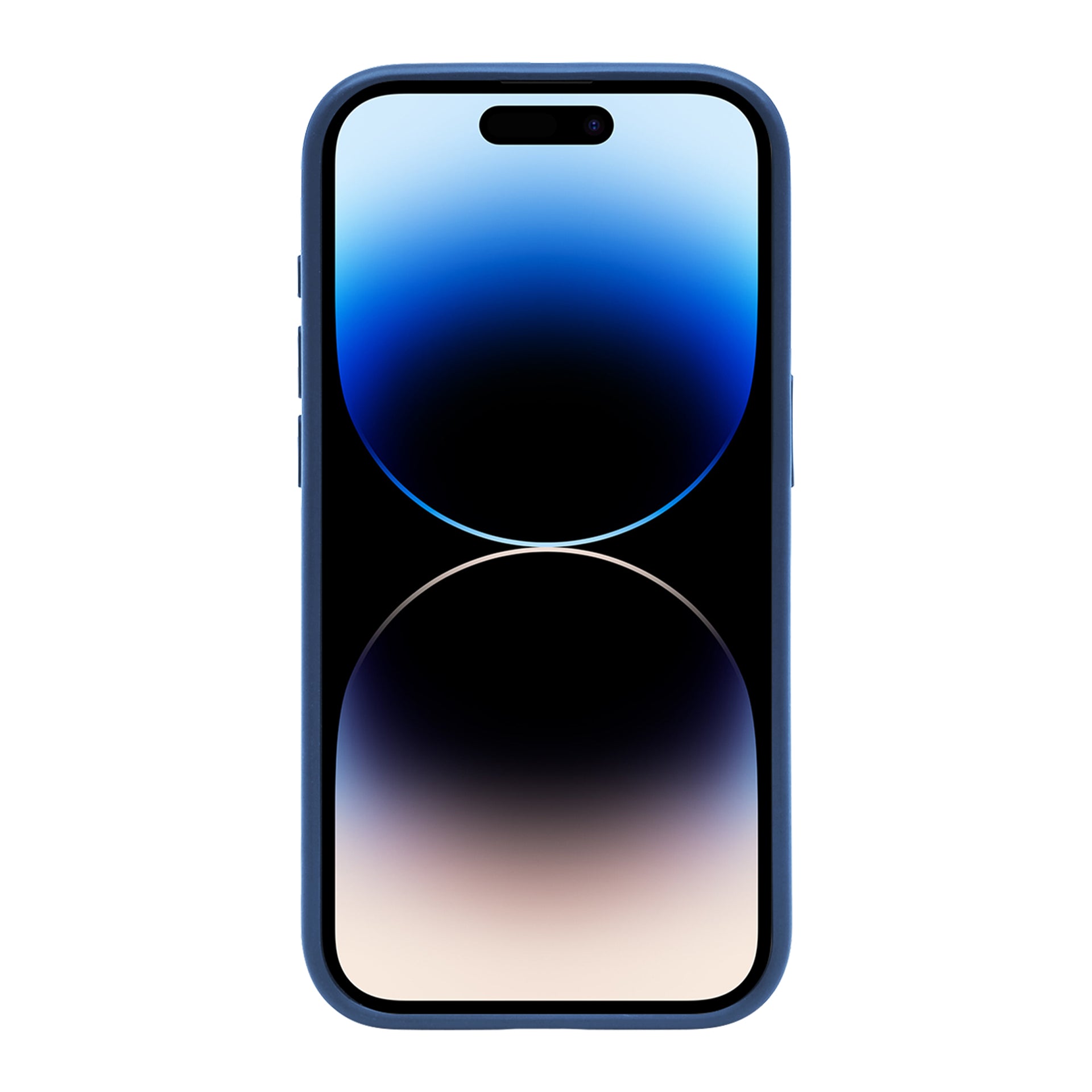 Rixus Crystal Amber Case For Apple iPhone 14 Pro Blue