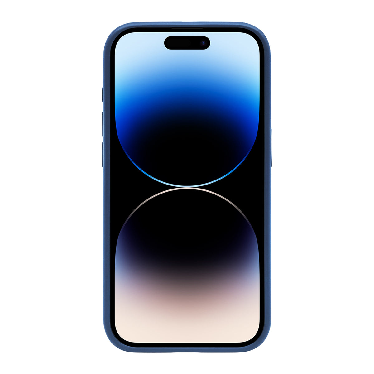 Rixus Crystal Amber Case For Apple iPhone 14 Pro Max Blue
