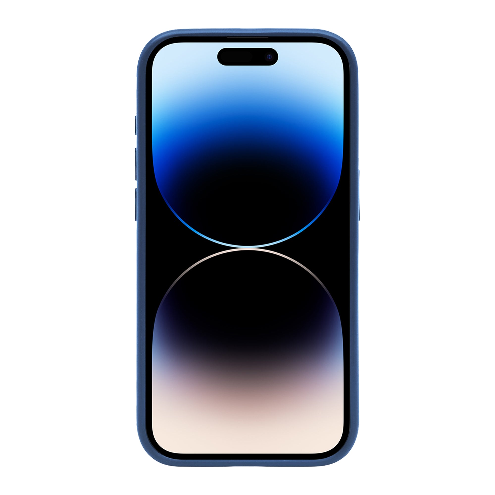 Rixus Crystal Amber Case For Apple iPhone 14 Pro Max Blue