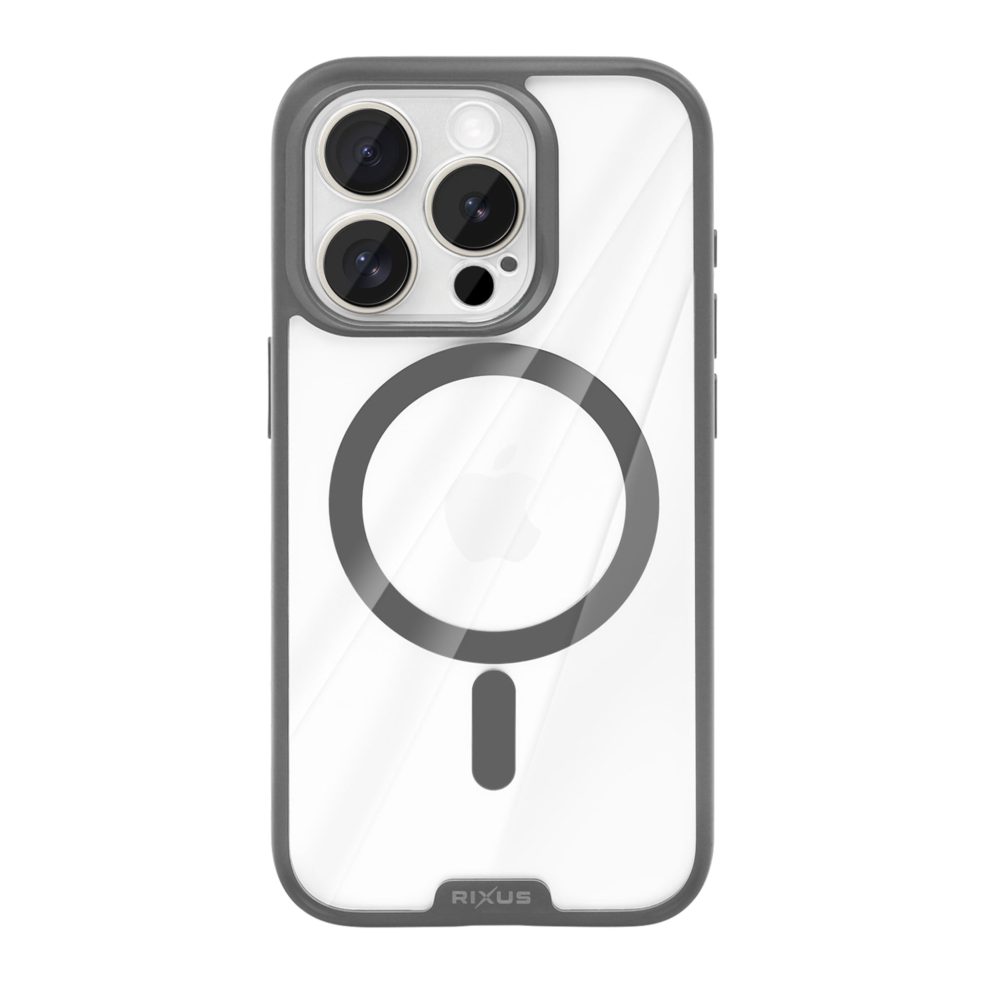 Rixus Crystal Amber Case For Apple iPhone 14 Pro Max Grey