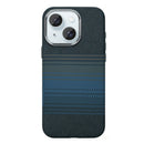 Rixus Alpine Ultra-Slim Case With MagSafe Compatible RXA131 For Apple iPhone 15 Stripe Blue