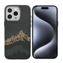 Rixus Alpine Ultra-Slim Case With MagSafe Compatible RXD082 For Apple iPhone 15 Pro Mountain Black