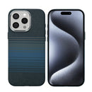 Rixus Alpine Ultra-Slim Case With MagSafe Compatible RXA131 For Apple iPhone 15 Pro Stripe Blue