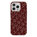 Rixus Alpine Ultra-Slim Case With MagSafe Compatible RXA093 For Apple iPhone 15 Pro Cherry Red