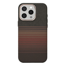 Rixus Alpine Ultra-Slim Case With MagSafe Compatible RXA130 For Apple iPhone 15 Pro Max Stripe Brown