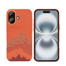 Rixus Alpine Ultra-Slim Case With MagSafe Compatible RXD081 For Apple iPhone 16 Mountain Orange