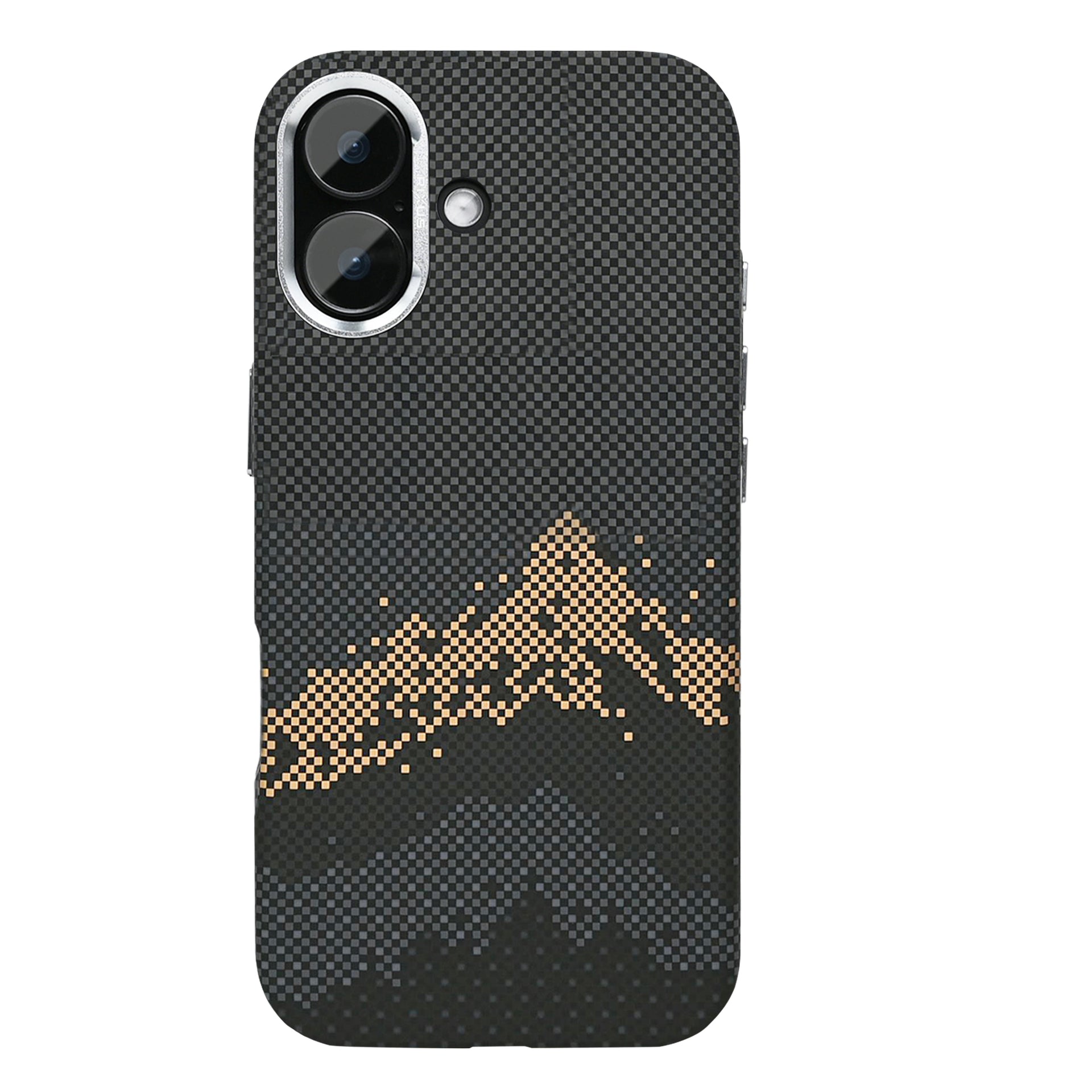 Rixus Alpine Ultra-Slim Case With MagSafe Compatible RXD082 For Apple iPhone 16 Mountain Black
