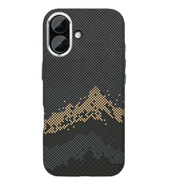 Rixus Alpine Ultra-Slim Case With MagSafe Compatible RXD082 For Apple iPhone 16 Mountain Black