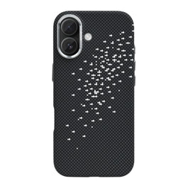 Rixus Alpine Ultra-Slim Case With MagSafe Compatible RXD022 For Apple iPhone 16 Galaxy Black