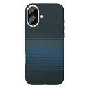 Rixus Alpine Ultra-Slim Case With MagSafe Compatible RXA131 For Apple iPhone 17 Stripe Blue