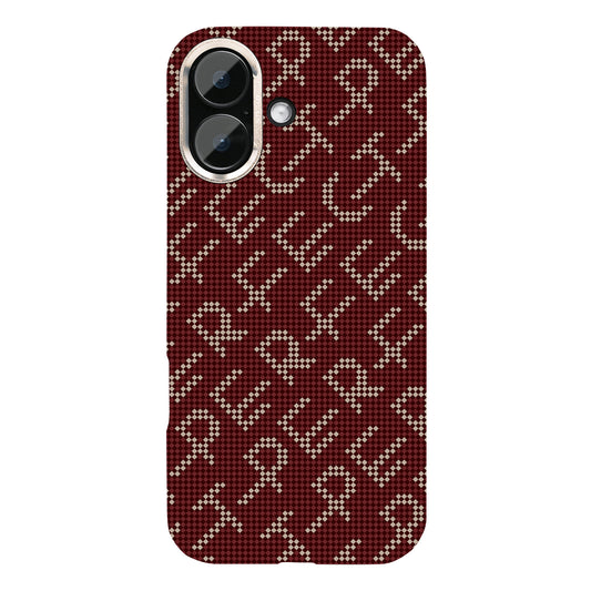 Rixus Alpine Ultra-Slim Case With MagSafe Compatible RXA093 For Apple iPhone 16 Cherry Red
