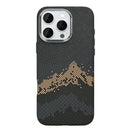 Rixus Alpine Ultra-Slim Case With MagSafe Compatible RXD082 For Apple iPhone 16 Pro Mountain Black