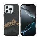 Rixus Alpine Ultra-Slim Case With MagSafe Compatible RXD082 For Apple iPhone 16 Pro Mountain Black
